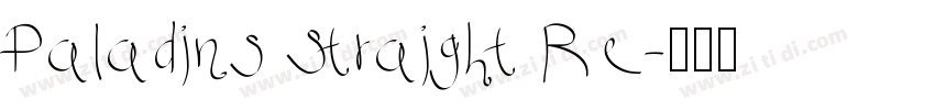 Paladins Straight Re字体转换